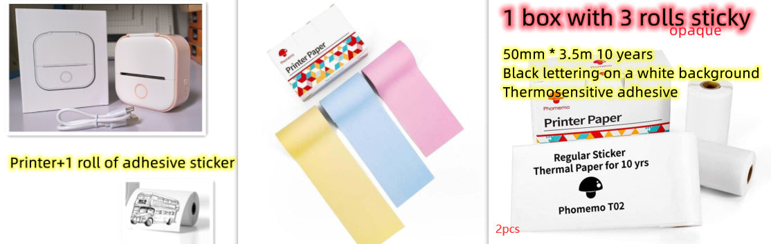 ️🖨️ Portable Mini Thermal Label Printer (Bluetooth)