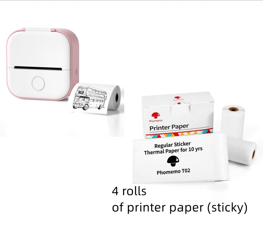 ️🖨️ Portable Mini Thermal Label Printer (Bluetooth)