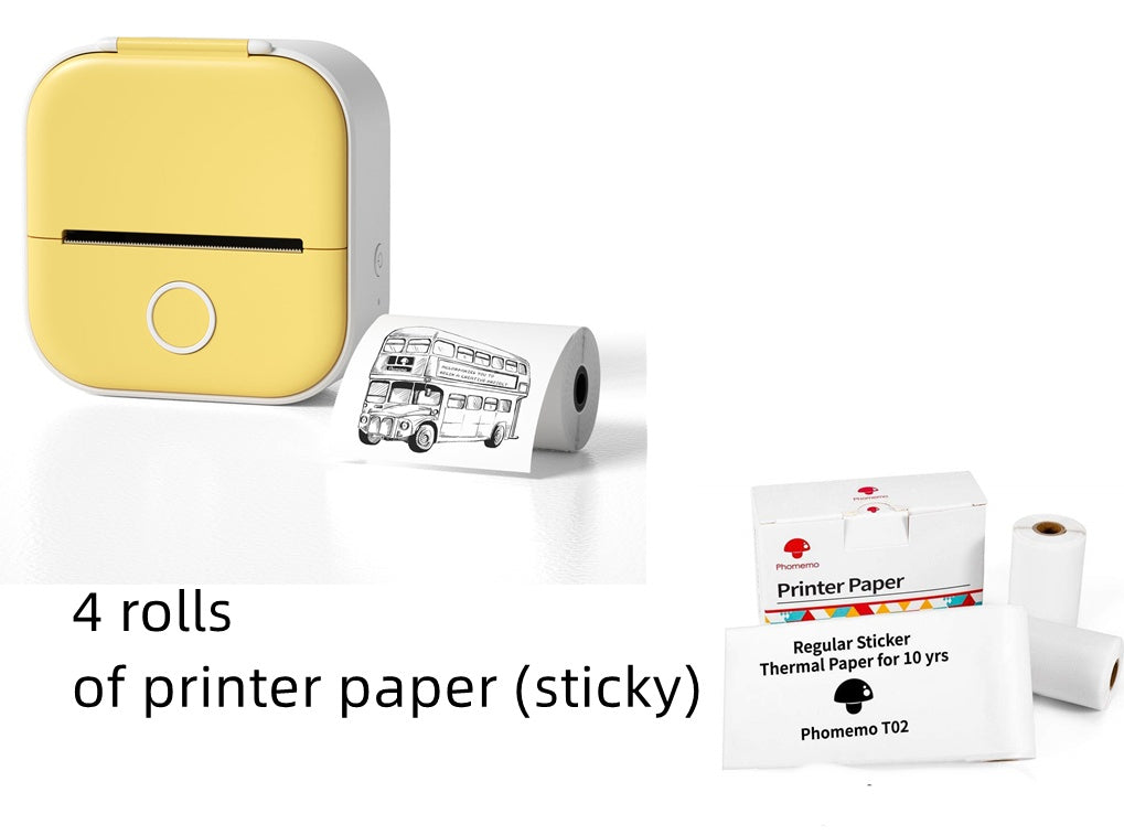 ️🖨️ Portable Mini Thermal Label Printer (Bluetooth)