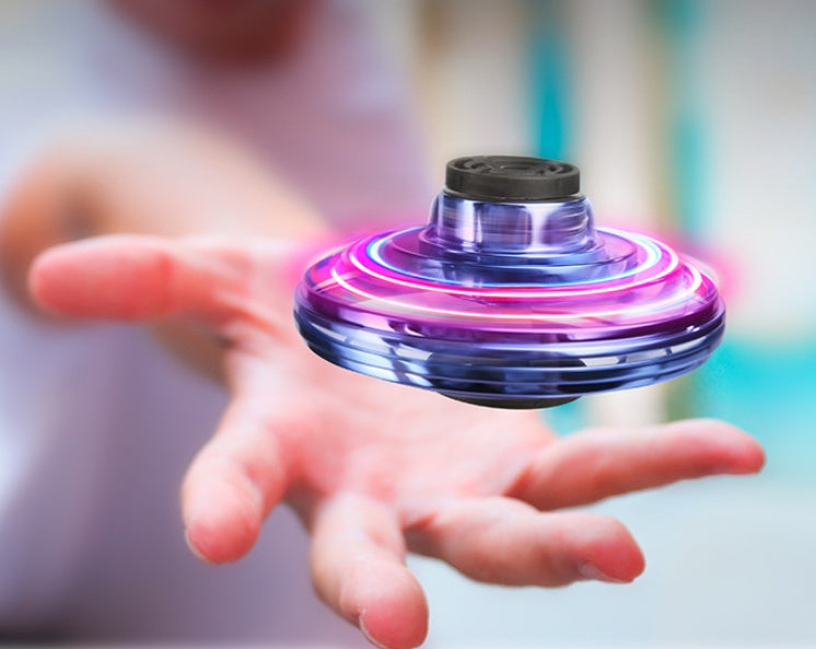 🛸 Mini Fingertip Gyro LED Flying Spinner