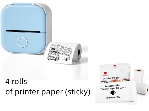 ️🖨️ Portable Mini Thermal Label Printer (Bluetooth)