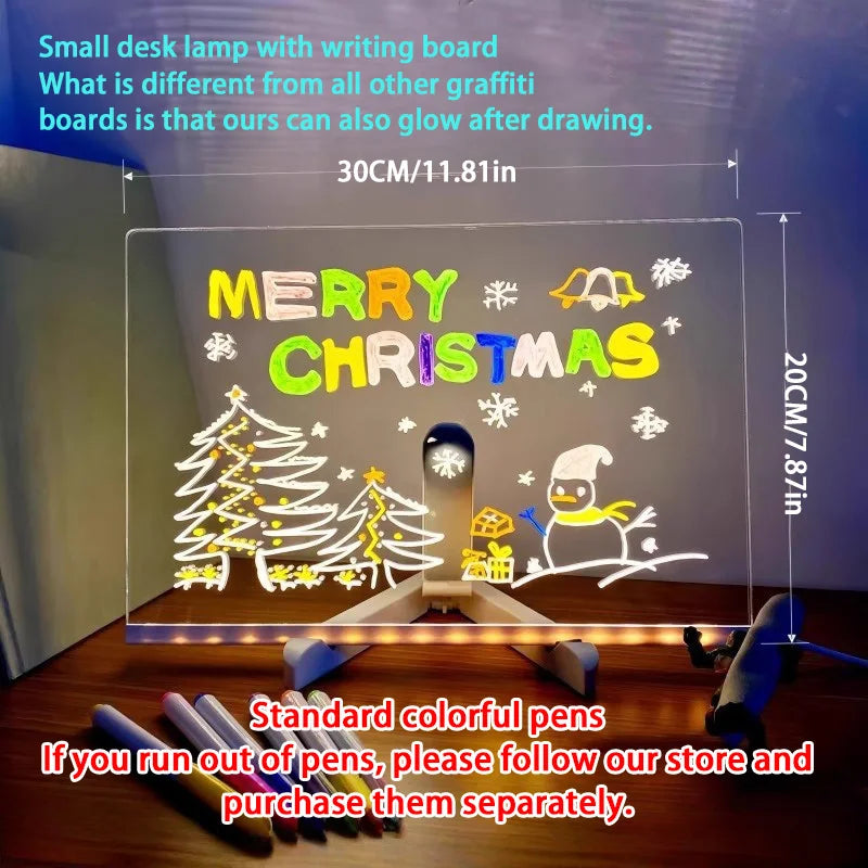 🌈 Light-Up Acrylic Message Board