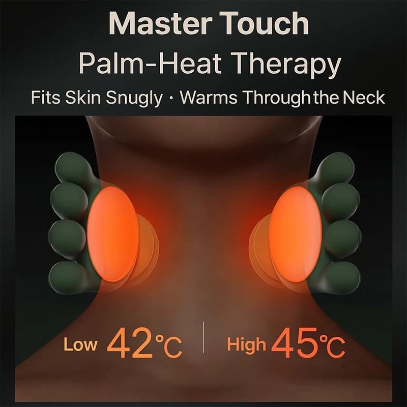 Bionic Neck Shoulder Massager – Deep 4D Kneading with Heat
