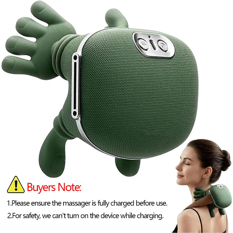 Bionic Neck Shoulder Massager – Deep 4D Kneading with Heat