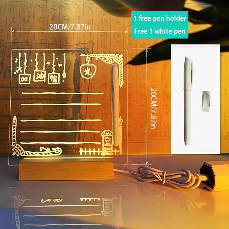 🌈 Light-Up Acrylic Message Board