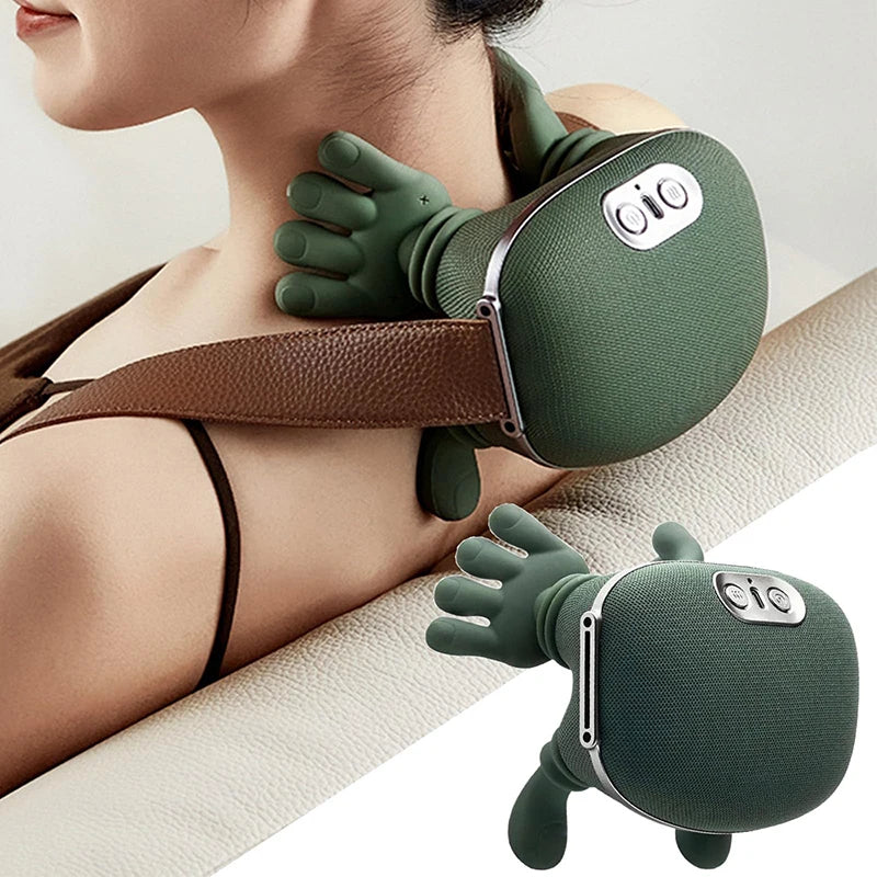 Bionic Neck Shoulder Massager – Deep 4D Kneading with Heat