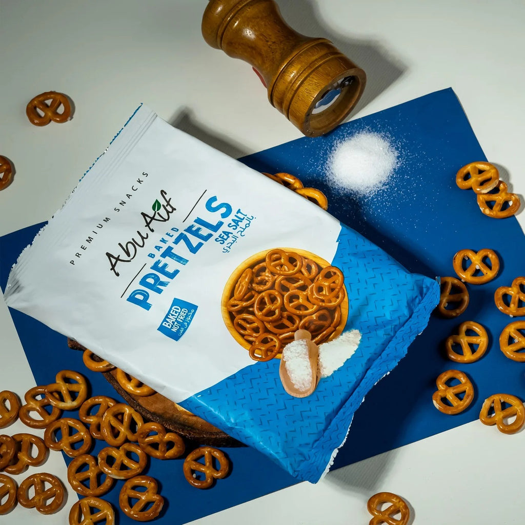🥨 Abu Auf Pretzel Snack (Tomato, Cheese & Sea Salt Vinegar)