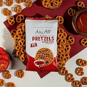 🥨 Abu Auf Pretzel Snack (Tomato, Cheese & Sea Salt Vinegar)