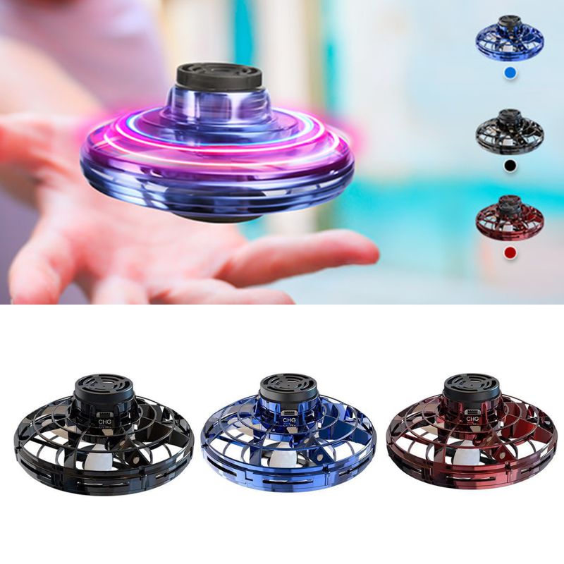 🛸 Mini Fingertip Gyro LED Flying Spinner