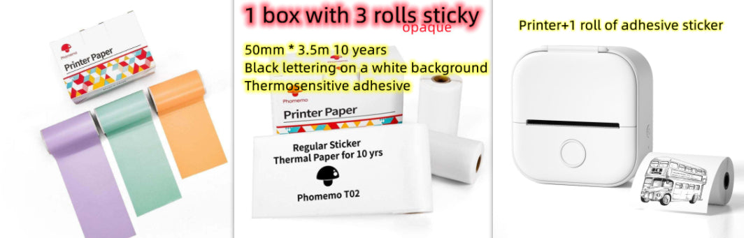 ️🖨️ Portable Mini Thermal Label Printer (Bluetooth)