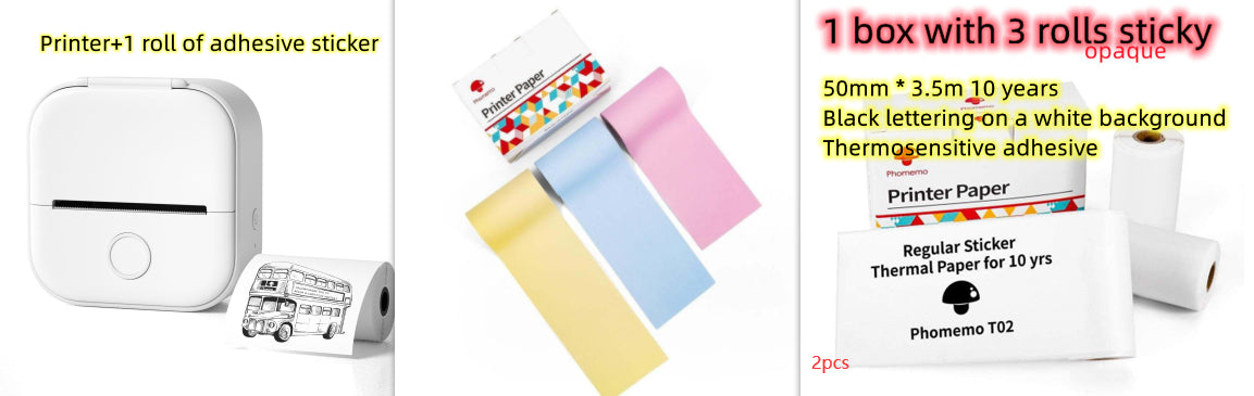 ️🖨️ Portable Mini Thermal Label Printer (Bluetooth)