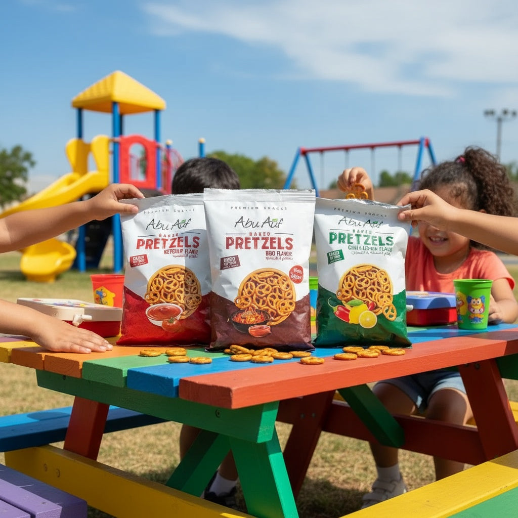 🥨 Abu Auf Pretzel Snack (Tomato, Cheese & Sea Salt Vinegar)
